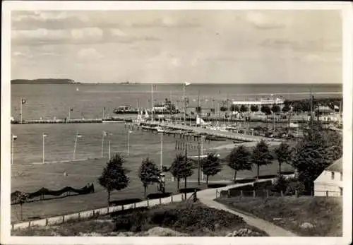 Ak Laboe in Schleswig Holstein, Blick auf den Hafen