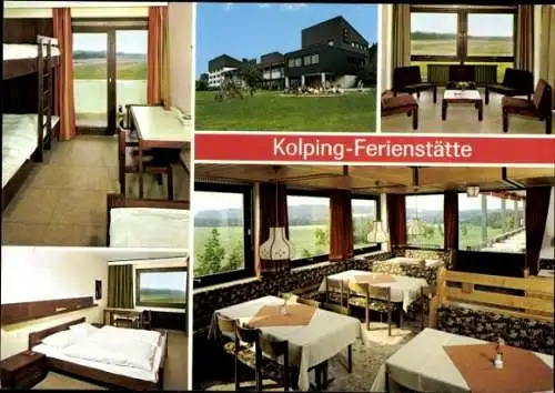 Ak Immenreuth in der Oberpfalz, Kolping-Familienferienstätte, Innenräume, Außenansicht