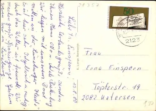 Ak Bardowick Niedersachsen, Ilmenau Partie, St Nicolei Kirche, Gildehaus
