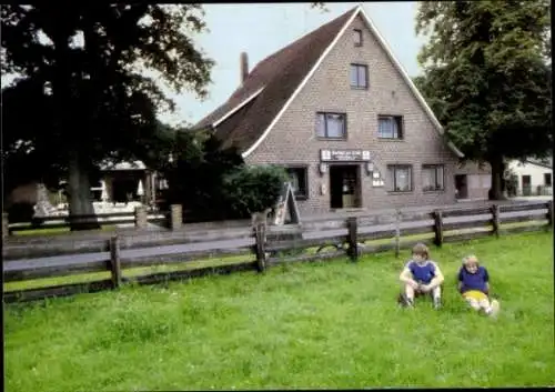 Ak Weißenmoor Wingst in Niedersachsen, Gasthof Zur Linde, Wilfried Kröncke