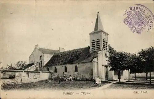 Ak Vaires Seine et Marne, Kirche