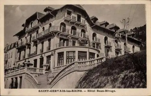 Ak Saint Gervais les Bains Haute Savoie, Hotel Beau-Rivage