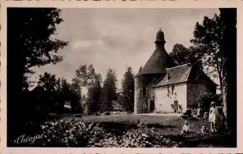 Ak Parsac Creuse, Tour du Chateau, vue interieure