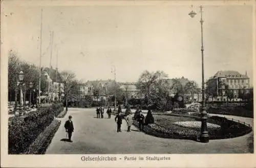 Ak Gelsenkirchen im Ruhrgebiet, Stadtgarten