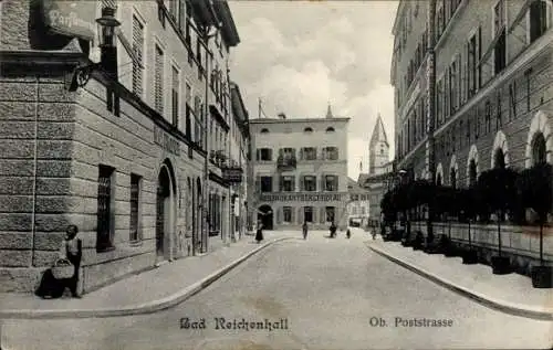 Ak Bad Reichenhall in Oberbayern, obere Poststraße, Restaurant Bürgerbräu