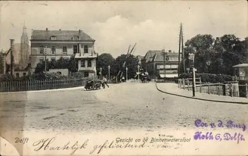 Ak Delft Südholland Niederlande, Blick auf den Binnenwatersloot