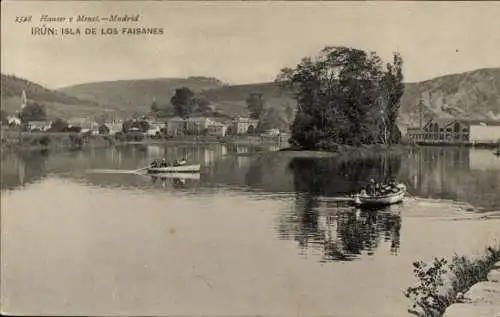 Ak Irún Baskenland Spanien, Fasaneninsel