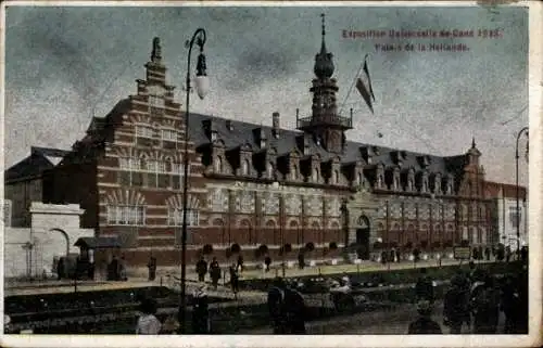 Ak Gent Gent Ostflandern, Weltausstellung 1913, Palais de la Hollande