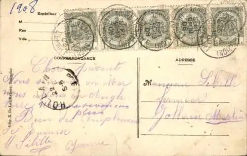 Ak Thames Temse Temsche Ostflandern, Blick auf die Schelde