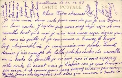 Ak Casablanca Marokko, Bahnhofstraße