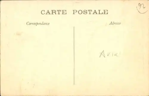 Ak Raid Paris-Madrid, 21. Mai 1911, Védrines verlässt Issy und macht sein Automobil klar