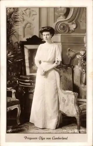 Ak Prinzessin Olga von Cumberland, Portrait