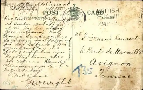 Ak Edinburgh Schottland, Princes Street, Schloss