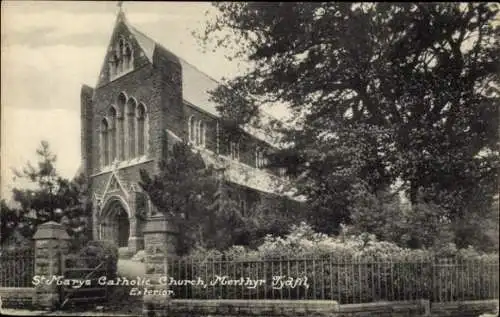 Ak Merthyr Tydfil Wales, Katholische Kirche St. Marys