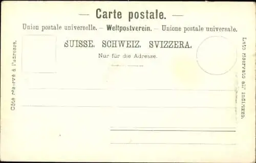 Passepartout Ak Basel Stadt Schweiz, Deutschrittergarten