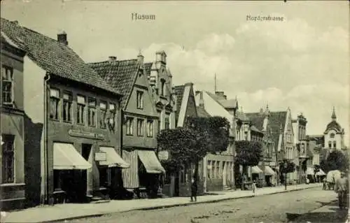 Ak Husum in Nordfriesland, Norderstraße