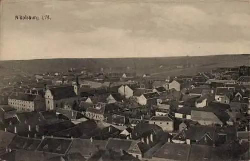 Ak Mikulov Nikolsburg Südmähren, Ortsübersicht