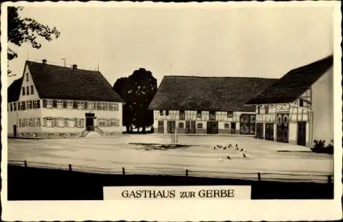 Ak Ailingen Friedrichshafen am Bodensee, Gasthaus zur Gerbe