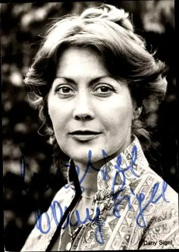 Ak Schauspielerin Dany Sigel, Portrait, Autogramm