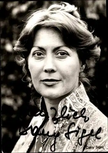 Ak Schauspielerin Dany Sigel, Portrait, Autogramm