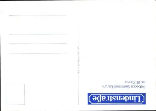 Ak Schauspielerin Rebecca Siemoneit-Barum, Portrait, Autogramm