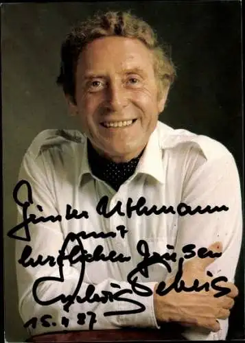 Ak Schauspieler und Sänger Ludwig Sebus, Portrait, Autogramm