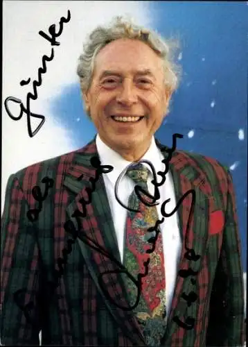 Ak Schauspieler und Sänger Ludwig Sebus, Portrait, Autogramm