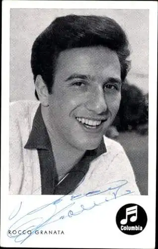 Ak Schauspieler und Sänger Rocco Granata, Portrait, Autogramm