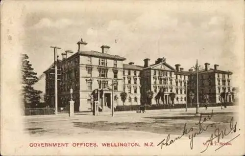 Ak Wellington Neuseeland, Regierungsbüros