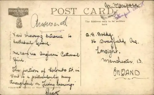 Ak Christchurch Neuseeland, Colombo Steet