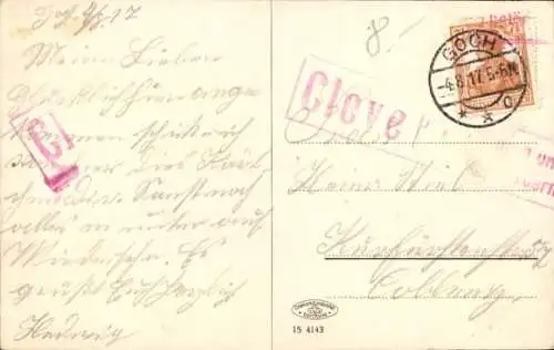 Ak Goch Niederrhein, Vossstraße, Gasthof