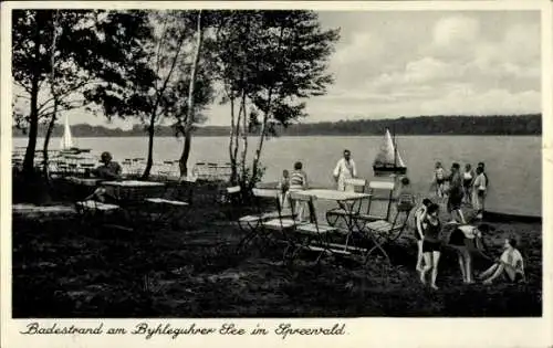 Ak Byhleguhre Byhlen Spreewald, Byhleguhrer See, Segelboote