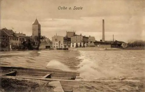 Ak Calbe an der Saale, Gesamtansicht