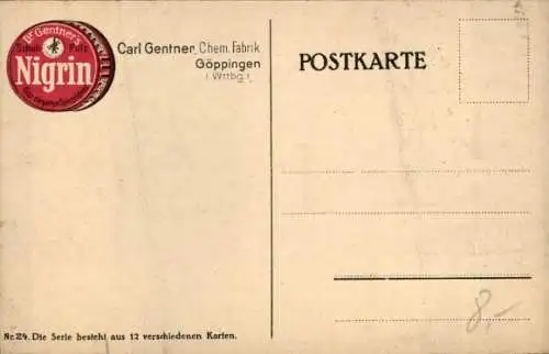 Ak General von Scholtz, Werbung, Carl Gentner, Fabrik