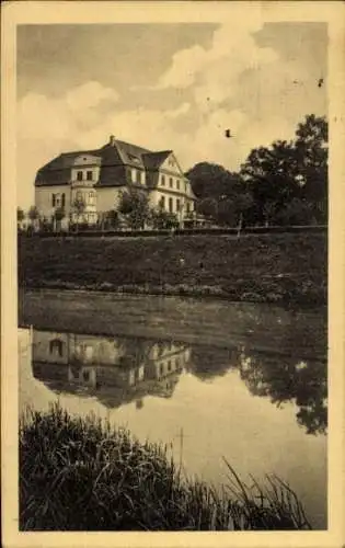 Ak Straßburg Elsass Bas Rhin, Villa, Fluss