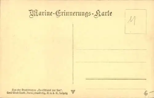 Ak Deutsches Kriegsschiff, S.M. Linienschiff Kaiser, Kaiserliche Marine