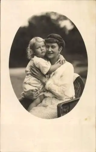 Foto Ak Anna, Fürstin zur Lippe, Prinz Armin, Porträt