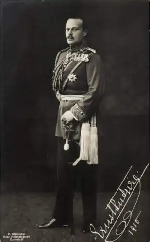 Ak Großherzog Ernst Ludwig von Hessen Darmstadt, Säuglingsschutz, Mütterfürsorge