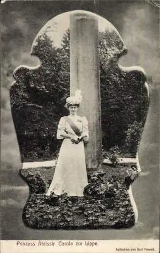 Ak Prinzess Äbtissin Carola zur Lippe