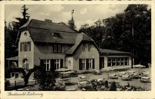 Ak Sulęcin Zielenzig Ostbrandenburg, Stadtwald Restaurant Zielenzig