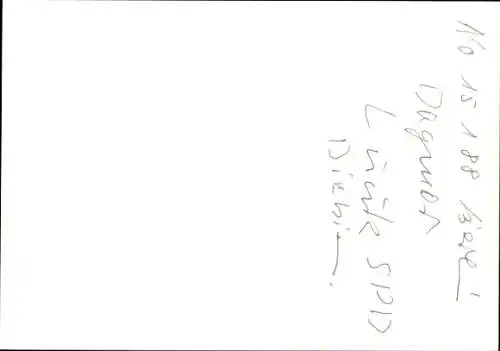 Ak Politikerin Dagmar Luuk, SPD, Portrait, Autogramm