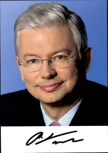 Ak Ministerpräsident Hessen Roland Koch, Porträt, Autogramm