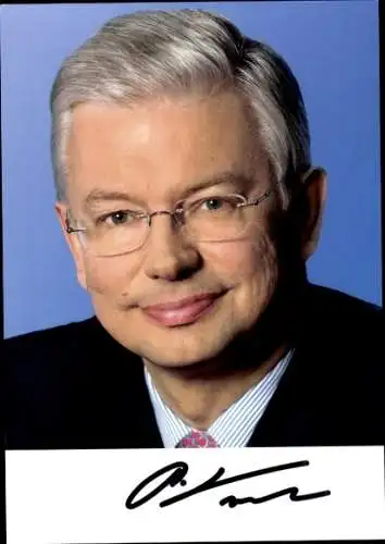 Ak Ministerpräsident Hessen Roland Koch, Porträt, Autogramm