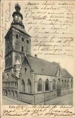 Ak Köln am Rhein, Ursulakirche