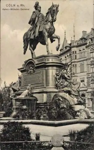 Ak Köln am Rhein, Kaiser-Wilhelm-Denkmal