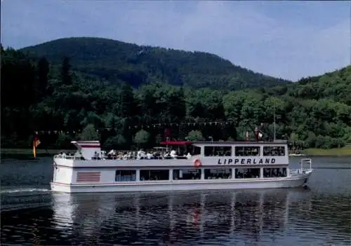 Ak MS Lipperland, Personenschifffahrt Emmerstausee, Schieder