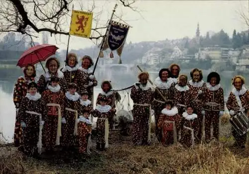 Ak Laufenburg am Rhein Baden, Narro Altfischerzunft 1386