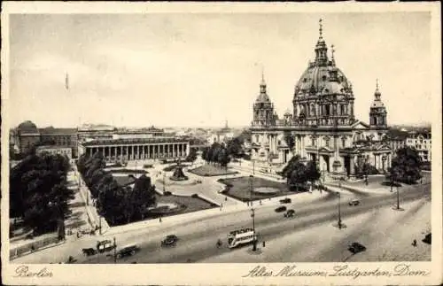 Ak Berlin Mitte, Altes Museum, Lustgarten, Dom