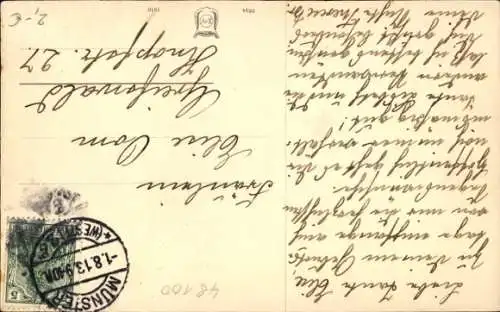 Ak Münster in Westfalen, Stadtweinhaus