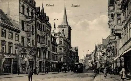 Ak Erfurt in Thüringen, Anger, Geschäft Franz Schütze